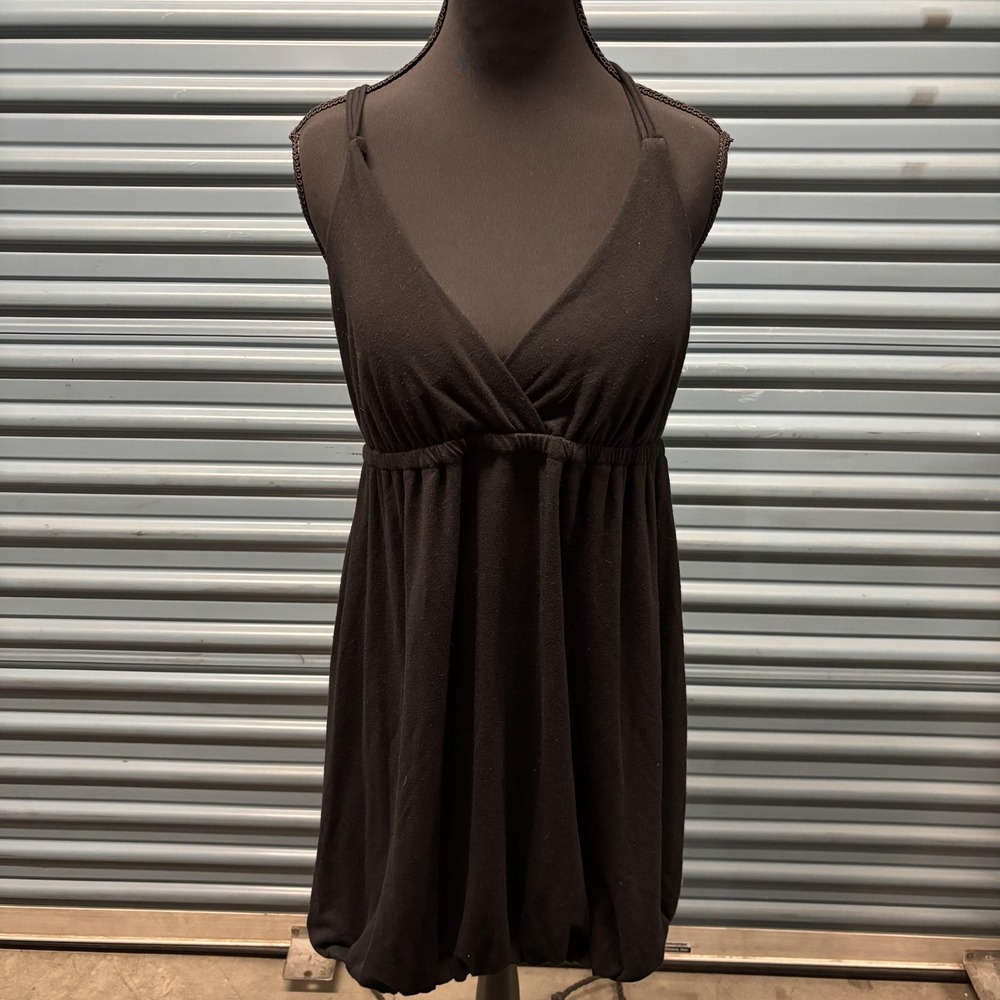 Belle du Jour Dress Womens Large Sleeveless V Neck Crossover Casual Babydoll Y2K